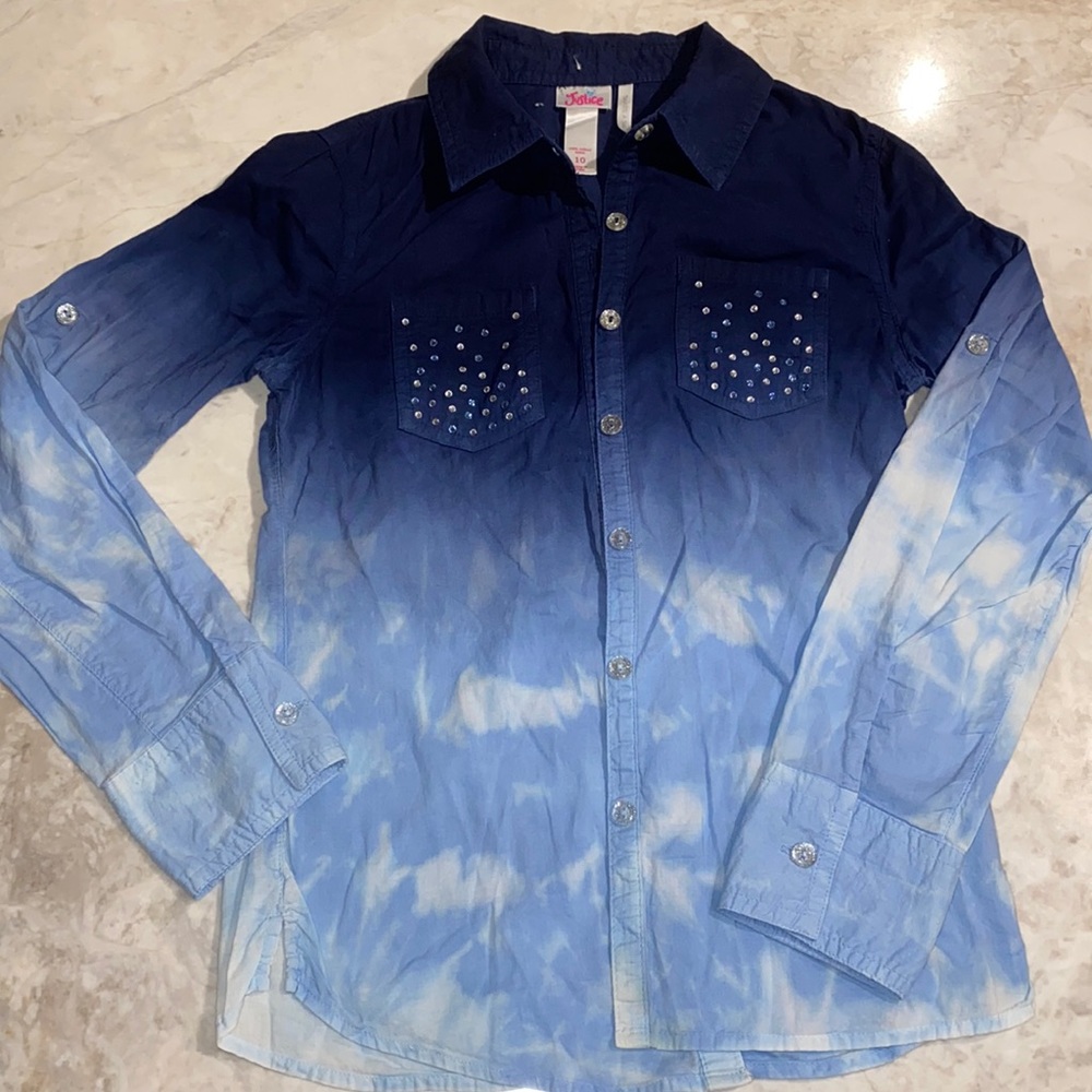 Justice girls ombré shirt